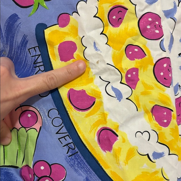 Enrico Coveri Vintage Cake/Dessert Print Dress SZ 4? VGUC - Picture 2 of 8